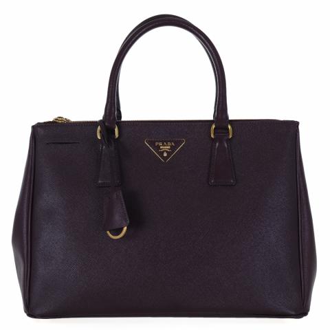 Sell Prada Saffiano Lux Double Zip Bag Maroon HuntStreet